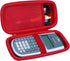 Hard Carry Case Compatible with Texas Instruments TI-30XIIS TI-30XS TI-30Xa TI-36X Pro Scientific Calculator (Red Case)