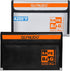QLYNUDO Money Envelopes for Cash Organizer (2-Pack) - Small Fireproof Document Bag 9.5x5.8"