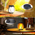 1 Pack Gen2 2 iBaycon Solar Lanterns Lights, Ultra-Real Flame Garden Lights with Dual Charging USB & Solar, Modes