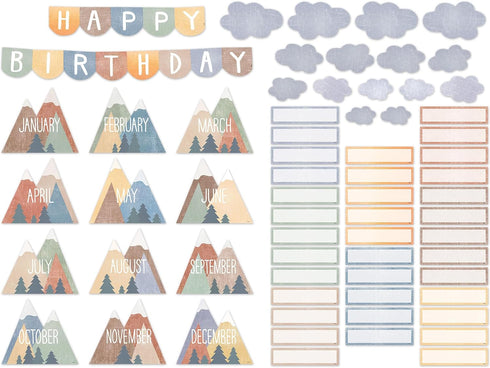 Teacher Created Resources Moving Mountains Happy Birthday Mini Bulletin Board (TCR9171) by Teacher Created Resources