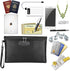 ZOOPIP Fireproof Money Bag with Lock, 11.2"x7.6" Fireproof Cash Bag with Zipper Closure for A5 Size Document (Black)