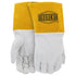 IRONCAT 6141 Kidskin TIG Welding Gloves, Medium, Kevlar Thread with 4 in. Gold Cuff