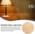 7.5" 1.3" PATIKIL x Wooden Lamp Base, Round Solid Wooden Base Wood Desk Lamp Display Stand Replacement for Bedroom