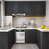 WESTICK Black Peel and Stick Wallpaper for Countertops, Vinyl Countertop Peel and Stick Contact Paper for Cabinets