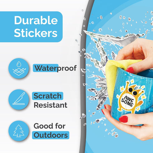 56 Premium Printable Vinyl Sticker Paper for Inkjet & Laser Printer - Sheets - Glossy White - Self-Adhesive Waterproof