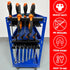 Organizer,Set 2 ULIBERMAGNET Magnetic Screwdriver Holder,Magnetic Wrench Holder,Heavy Duty Black Metal Tool Storage