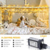 Wotilzeen 200LED 60FT 8 Warm White LED Christmas Tree String Lights Outdoor Waterproof Twinkle Lights for Bedroom