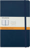 Moleskine Classic Notebook, Hard Cover, Large (5" x 8.25") Ruled/Lined, Sapphire Blue, 240 Pages