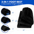 EverRest Under Desk Footrest for Office Use, Warmer Feet, 3 Adjustable Heights, Ergonomic Foot Rest Stool