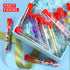 YGDZ Test Tubes with Rack, 50pcs 16x100mm Clear Plastic Test Tubes with Caps and Holder Rack