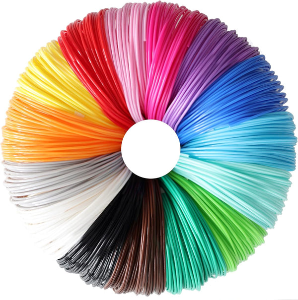 15 Bright Colors 1.75mm 3D Pen PLA Filament Refill, Each Color 10feet,