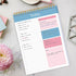 To Do List Notepad, Daily Planner Undated with 52 Sheets, 6.5" x 9.8" Checklist Productivity Organizer with Hourly