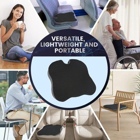 Tailbone GSPSCN Car Seat Cushion Pad Memory Foam Heightening Wedge,Driver Seat Cushion Pillow to Relief Sciatica & Back