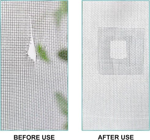 Window Screen Repair Patches - 10 Patches for Screen Door and Window Screen Tears, 4"x 4"