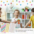 JANYUN 2240Pcs Self-Adhesive Holographic Metallic Glitter Foil Star Stickers for DIY Crafts Scrapbooking Office
