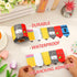 65.6Ft Whaline Back to School Pencil Bulletin Board Border Composition Notebook Apples Crayon Die Cut Trim Border Roll