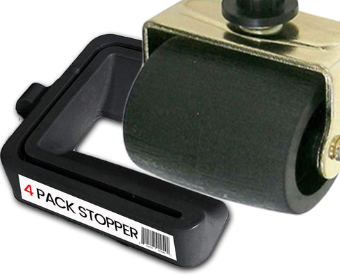 iPrimio No Lift Bed Stoppers, 4 Pack Black Solid Rubber to Prevent Sliding Furniture