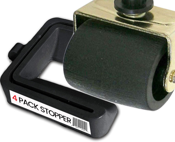 iPrimio No Lift Bed Stoppers, 4 Pack Black Solid Rubber to Prevent Sliding Furniture
