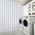 LXCREAT Removable Wallpaper Blue/White Stripes, Peel and Stick Vinyl for Home Renovation 17.71 in X 118 in