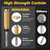 4Pcs Set, 1/4 Inch 1/2" 3/4", 1", 1-1/4", 1-1/2" Top and Bottom Bearing Flush Trim Router Bits Shank, Cutting Diameter