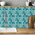 25Pcs Self-adhesive Mosaic Tile Transfer - Peel and Stick Waterproof Backsplash Tile Sticker for Home Decor (4x4inch)