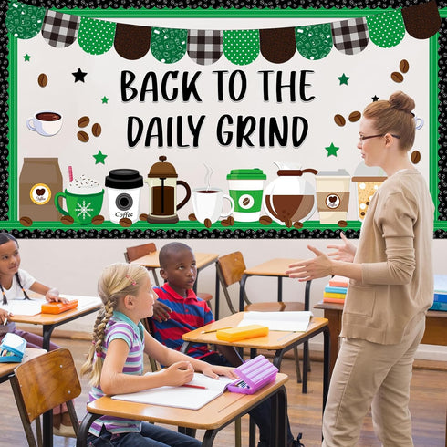 Coffee Bulletin Board Set Coffee Cup Decorations Hot Cocoa Cutouts for Teachers Students Back to School Decor