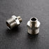 1/2 to 3/8 Reducer Faucet Adapter - Compression Brass Pipe Fitting for RV Kitchen Plumbing, 2 Pack
