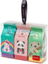 Legami Yummy Yummy Set of 3 Scented Erasers, Grape, Strawberry, Vanilla, 2.7x6 cm for Precise Erasing