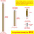 MAYOMAJO M12 Threaded Extension Poles Lighting Fixture Downrods Stems for Pendant Light, Island Lighting, Chandeliers