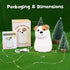 3 Squishy Puppy Night Light with RGB Mode Brightness Adjustable Nursery Breastfeeding Nightlight Cute Novelty Smile Dog