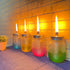 Mason Jar Tabletop Torch Kits, 4 Pack with Longlife Fiberglass Wicks and Stainless Steel Lids