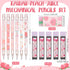 Sabary Kawaii Mechanical Pencil Set Include Peach Mechanical Pencils with Tubes 0.5 mm Pencil Refills and Cute Peach Erasers First Day of School Supplies Back to School Gift for Kids Student(15 Pcs) by Sabary
