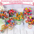 6 Pack 3D shynek Paper Flower Pop Up Cards, Flower Bouquet Card Popup Greeting Cards for Mother's Day, Graduation