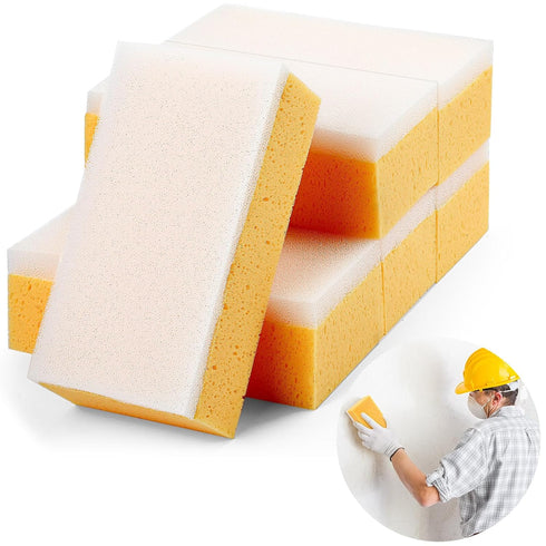 Gisafai 6 Pcs Drywall Wet Sanding Sponge 9 x 4.5 x 3.1