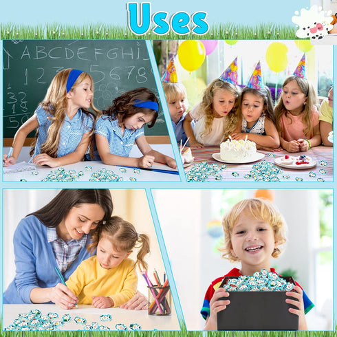 Cute Cow Mini Erasers - 60Pcs Back to School Gifts for Kids, Animal Pencil Top Erasers, Farm Animal Birthday Supplies