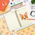 L1rabe Corgi Spiral Notebooks - 4 A5 Back to School Cute Dog Pattern, Hardbound College Ruled Notebooks for Teens