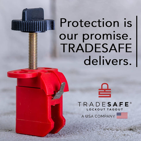 TRADESAFE Circuit Breaker Lockout Device, 3 Pack Tie Bar Breaker Lock, OSHA Compliant Industrial Grade Lock