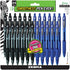 ZEBRA Z-Grip Retractable Ballpoint Pens Bulk Pack of 24, Medium Point 1.0 mm, 12 Black & 12 Blue Combo