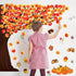 Zonon 128 Pcs Fall Classroom Tree Bulletin Board Set, Woodland Whimsy Autumn Trees and Scarecrow Cutouts
