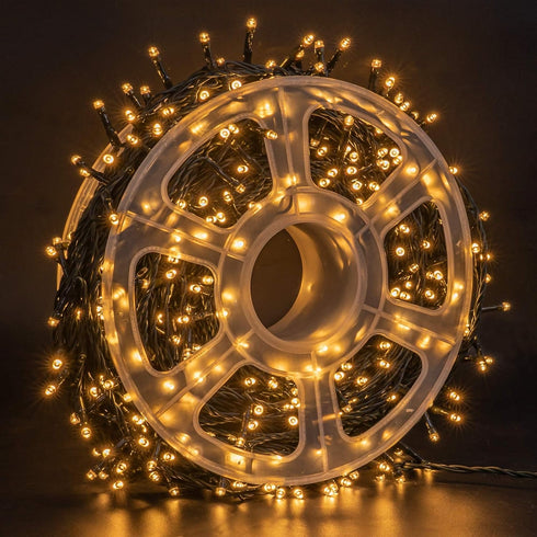 164FT 500 8 FUNPENY LED Christmas Indoor Outdoor Decorative String Lights, Modes Waterproof Green Wire LED Fairy Light