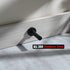JQK Door Stopper Black, 304 Stainless Steel Sound Dampening Door Stop Bumper Protector, 2 Pack