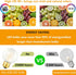 G16.5 Bulb 4W 40W Bulb, Dimmable G16 1/2 Bulb 4000k,400LM AC120V, E26 Bulbs Vanity,6Pack (4W-4000K) Frosted LED Equal