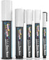 CHALKY CROWN 5pc White Chalk Markers, Non-Toxic Liquid Chalkboard Markers for Windows