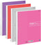 Emraw Graph Paper Notebook, Quad Ruled, 4 Pack, 100 Sheets, Assorted Colors, Wire Bound Graphing Books