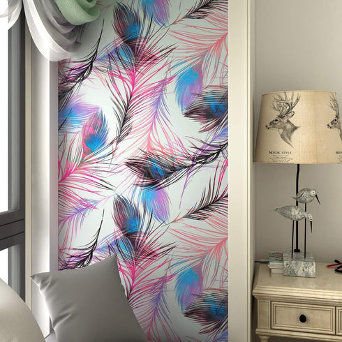 17.7" 6.8ft Closet LACHEERY Removable Wallpaper Stick and Peel Purple Blue Contact Paper x Wall Paper Roll Peel