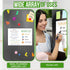 Magnetic Whiteboard for Fridge, 8.5x12 A4 Dry Erase Board for Refrigerator, White Board Magnet for Fridge