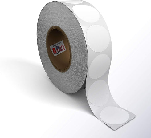 Kenco Color Coding Circle Dot Sticker Labels on a Roll, White, 1 Inch, 1000 Stickers