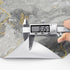 Stickyart Thick Grey Gold Liquid Marble Contact Paper for Cabinets, Peel and Stick Countertops for Kitchen Waterproof
