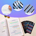 HAUTOCO 3600pcs Transparent Highlighter Tape, Removable Sticky Notes for Annotating Books, Office Supplies