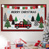 Christmas Bulletin Board Decoration Set Merry Christmas Paper Cutouts and Blackboard Border for Holiday Classroom